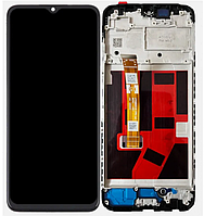 Дисплей (LCD) Oppo A18 2023/  A38 2023 з сенсором чорний + рамка