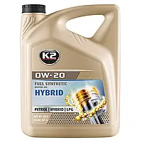 Масло моторное K2 Hybrid Oil 0W-20 5 л (O0525E)