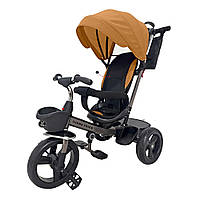 Детский трёхколёсный велосипед колясочного типа Turbo Trike MT 1001-11 Оранжевый Поворотное сидение