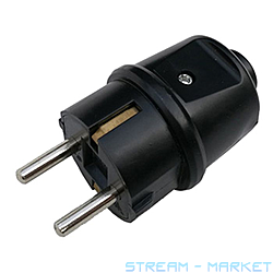 В16 407P Вилка коротка каучукова с\з (20шт), фото 1