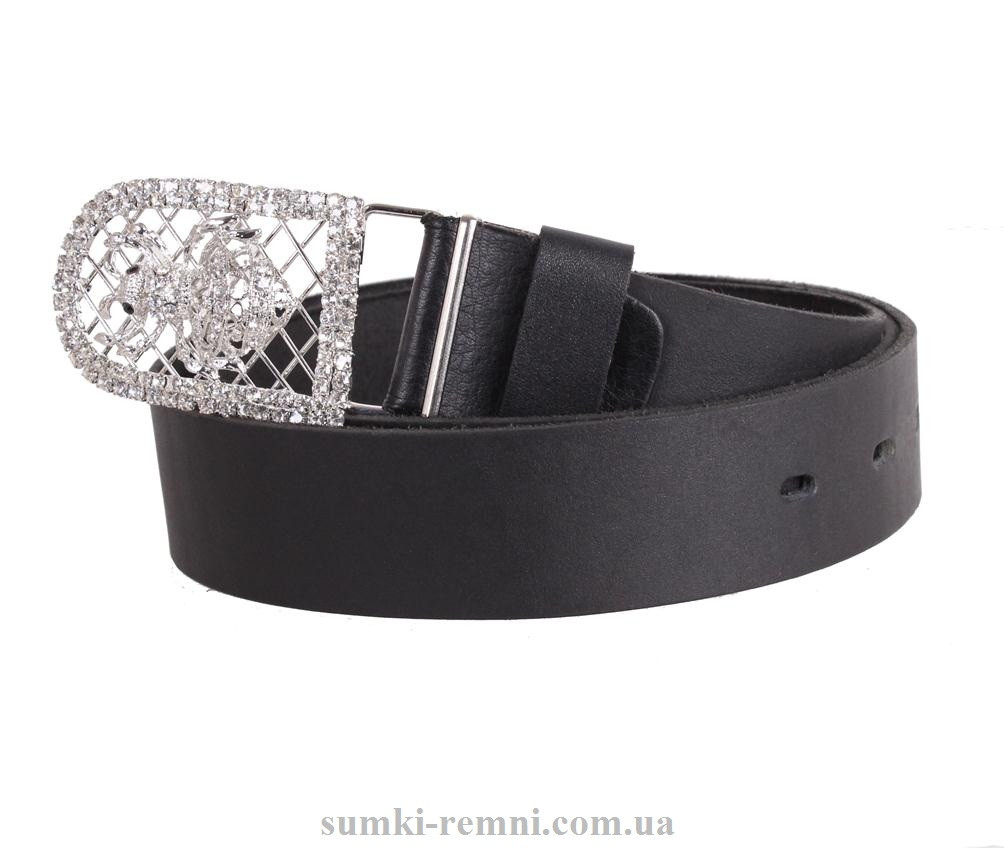 Жіночий ремінь з натуральної шкіри blx90441 чорний, фото 1