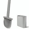 Йоржик для унітазу з кріпленням на стіну Toilet Brush, Сірий / Туалетний йоржик / Силіконовий йоржик для туалету, фото 9
