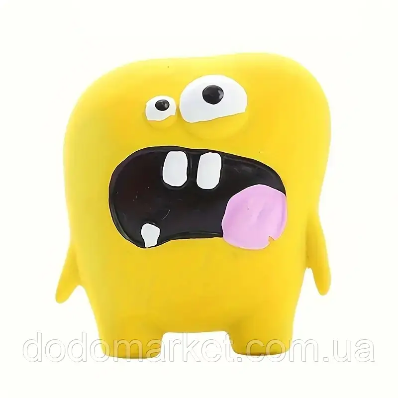 Іграшка для собак "Веселе Чудовисько": пищалка,  для маленьких та середніх собак 9*7,5 см, фото 1