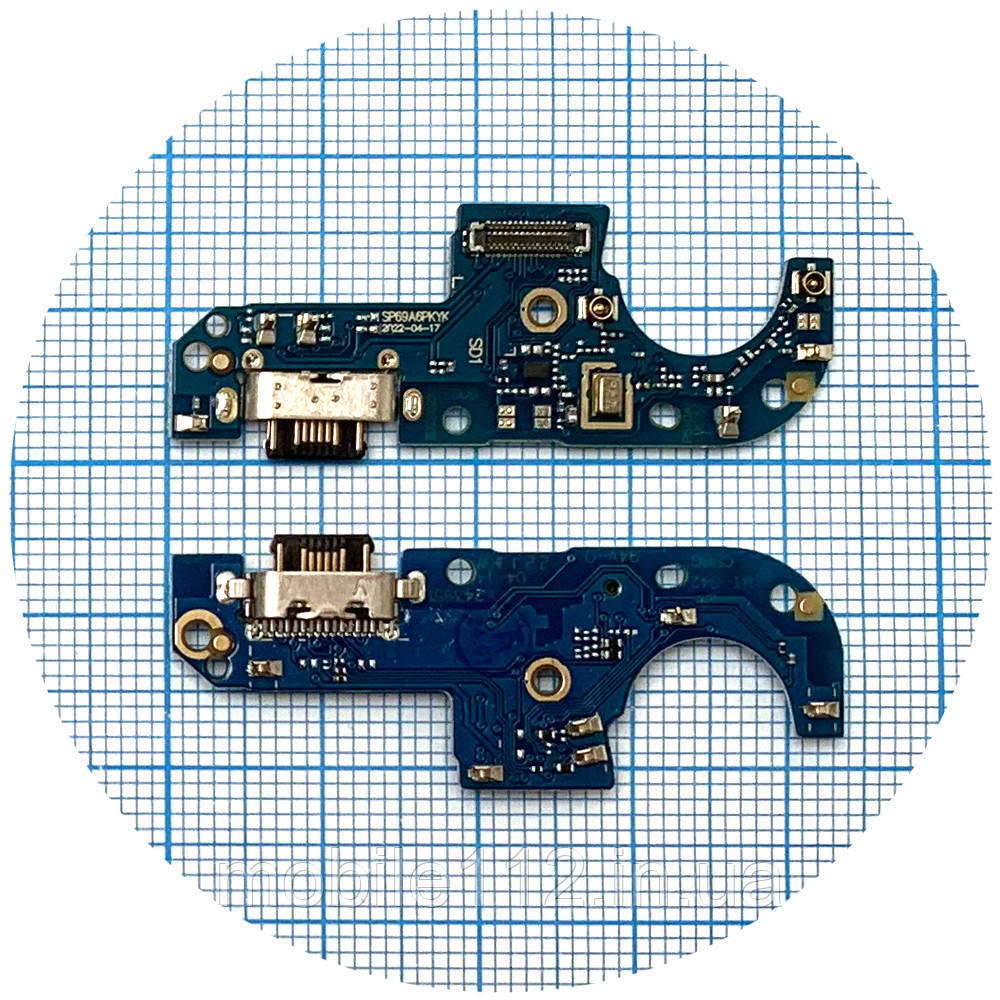 Шлейф Motorola Moto G42 XT2233-2 з роз'ємом зарядки та мікрофоном - нижня плата (AAA), фото 1