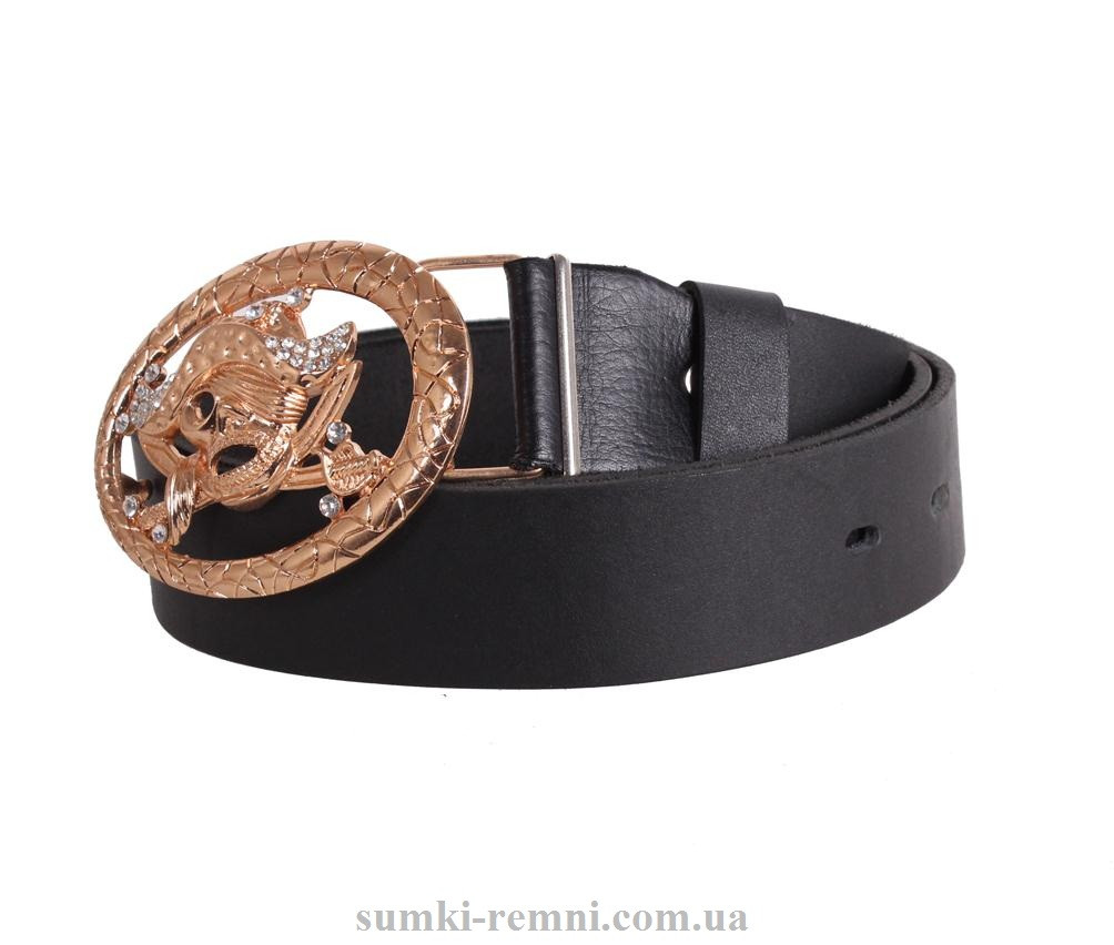 Жіночий ремінь з натуральної шкіри blx90442 чорний, фото 1