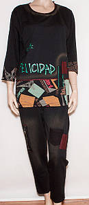 Брючний костюм жіночий трикотажний 3XL