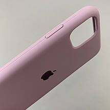 Чохол для Apple iPhone 11 силіконовий кейс з мікрофіброю на телефон айфон 11 чорничний slk, фото 3