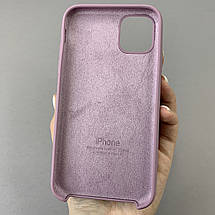 Чохол для Apple iPhone 11 силіконовий кейс з мікрофіброю на телефон айфон 11 чорничний slk, фото 2