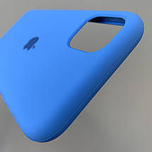 Чохол для Apple iPhone 11 силіконовий кейс з мікрофіброю на телефон айфон 11 синій slk, фото 5