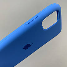 Чохол для Apple iPhone 11 силіконовий кейс з мікрофіброю на телефон айфон 11 синій slk, фото 3
