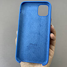 Чохол для Apple iPhone 11 силіконовий кейс з мікрофіброю на телефон айфон 11 синій slk, фото 2