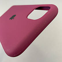 Чохол для Apple iPhone 11 силіконовий кейс із мікрофіброю на телефон айфон 11 бордовий slk, фото 5