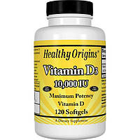 Витамины и минералы Healthy Origins Vitamin D3 10000 IU, 120 капсул CN6188 SP