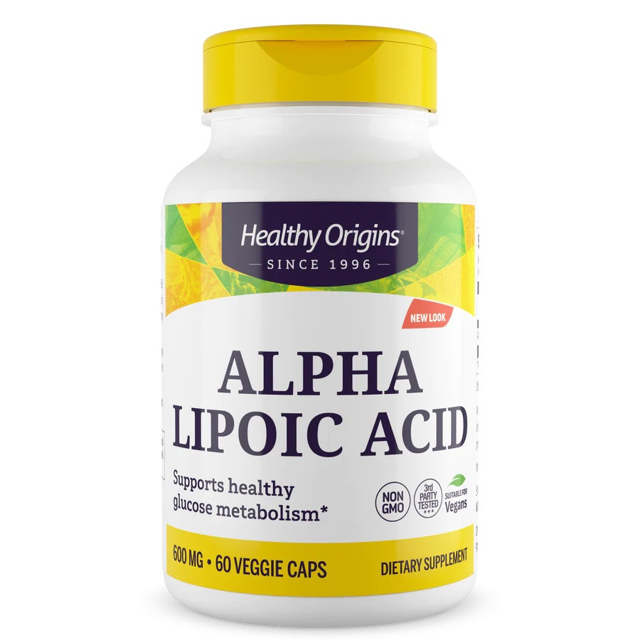 Натуральная добавка Healthy Origins Alpha Lipoic Acid 600 mg, 60 вегакапсул CN13686 SP - фото 1 - id-p2150564083