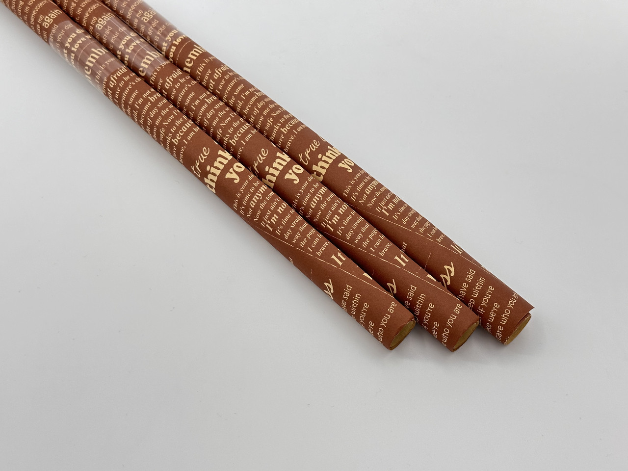 Папір подарунковий. Колір коричневий 53х75см. 3шт., фото 1