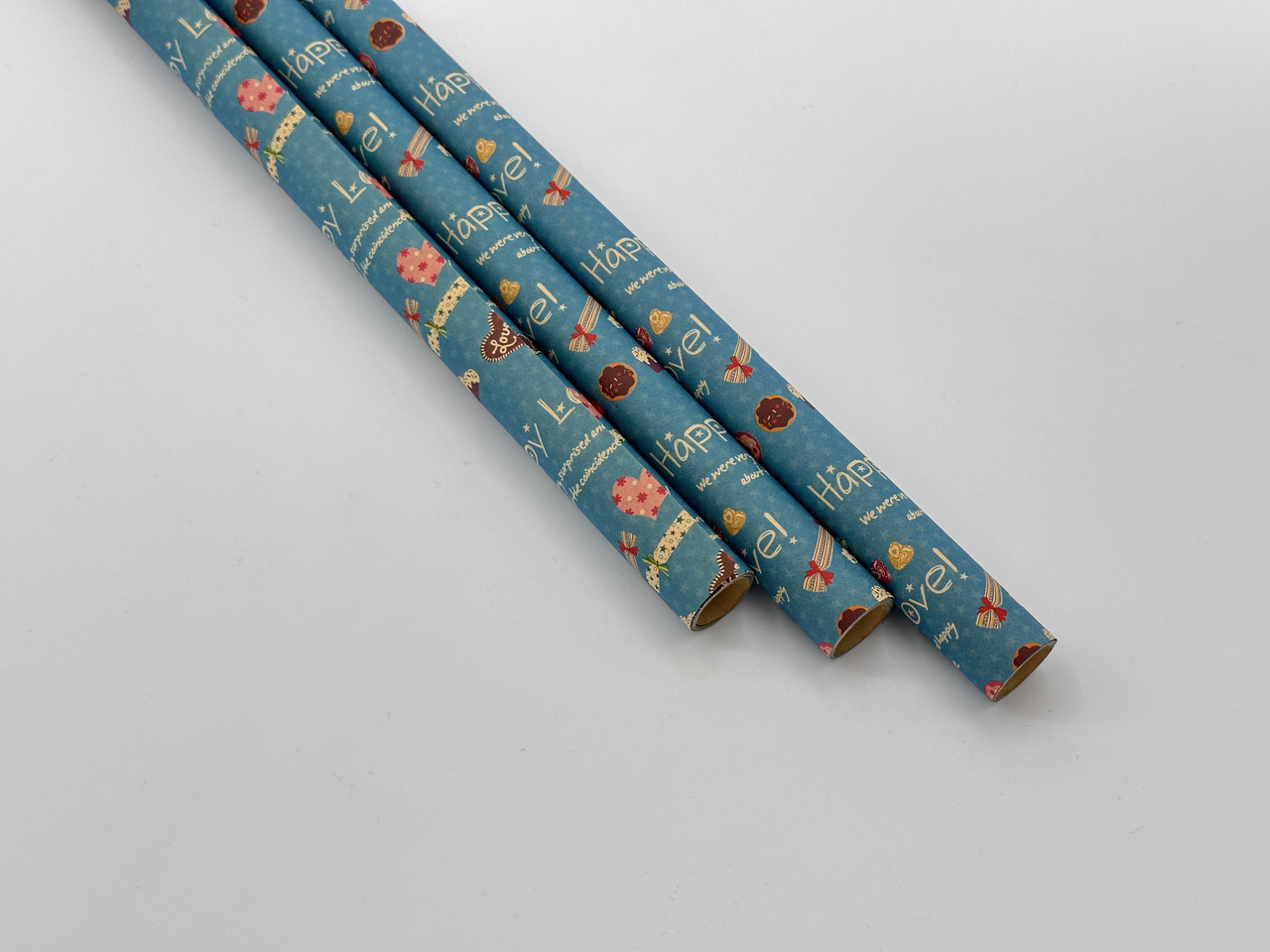 Папір подарунковий. З прінтом "Happy Love" 53х75см. 3шт., фото 1