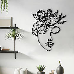 Сучасна картина на стіну, декор в кімнату "Дівчина в салон краси", стиль лофт 20x25 см