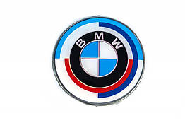 Ювілейна емблема 74мм задня Davs Auto для BMW 3 серія E-46 (1998-2006) ABS-пластик