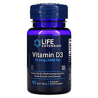 Витамины и минералы Life Extension Vitamin D3 1000 IU, 90 капсул CN10873 SP