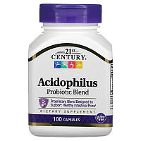 Пробиотики и пребиотики 21st Century Acidophilus Probiotic Blend, 100 капсул CN13492 SP