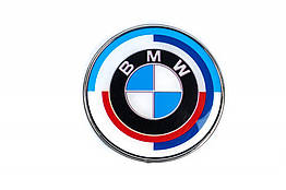 Ювілейна емблема 82мм (передня) Davs Auto для BMW 3 серія E-46 1998-2006 рр. ABS-пластик