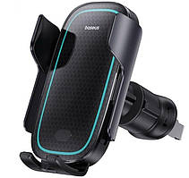 Автотримач з БЗП Baseus Milky Way Pro 15W Black (C40357000111-00)