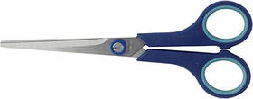 Ножиці канцелярські 17 см ручки з гумовими вставками BM.4504
