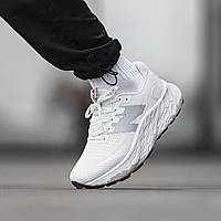 Белые текстильные мужские кроссовки New Balance Fresh Foam White Grey