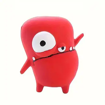 Іграшка для собак "Веселе Чудовисько": пищалка, для маленьких та середніх собак 9*7,5 см