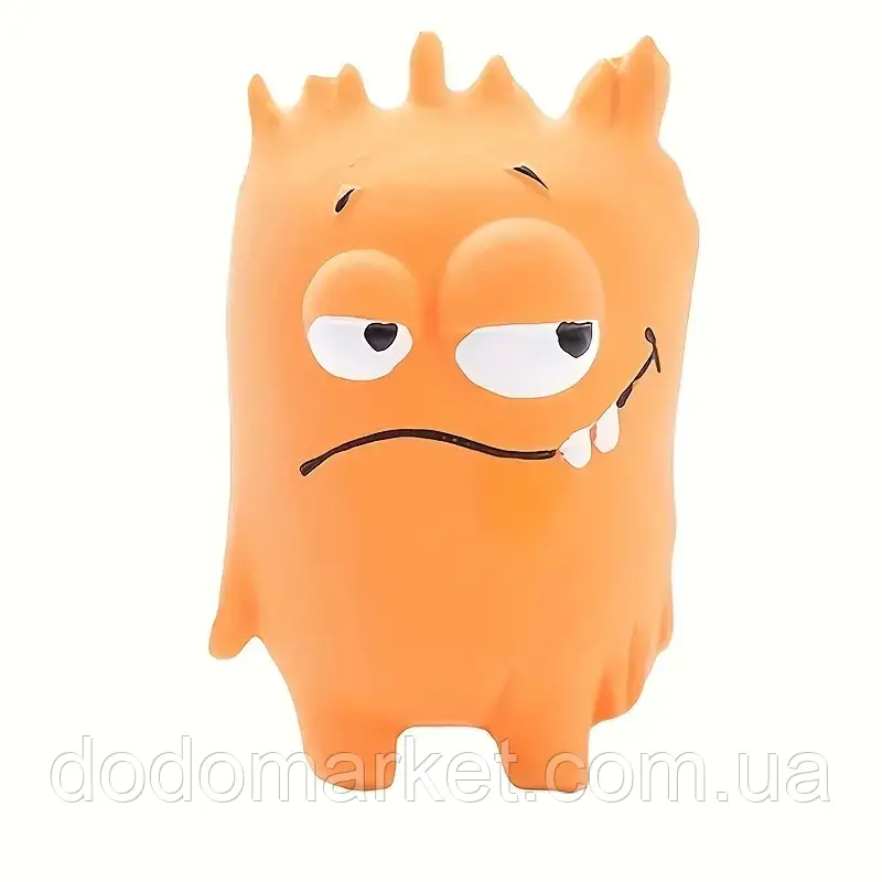 Іграшка для собак "Веселе Чудовисько": пищалка, для маленьких та середніх собак 9*7,5 см, фото 1