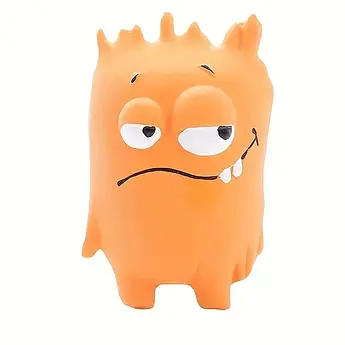 Іграшка для собак "Веселе Чудовисько": пищалка, для маленьких та середніх собак 9*7,5 см