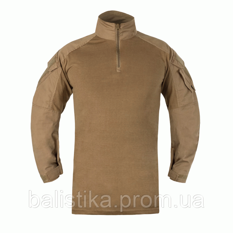 Польова чоловіча сорочка військова койот під бронежелет "UAS" (Under Armor Shirt) Cordura Baselayer