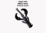 Съедобная силиконовая приманка Crazy Fish Nimble 2.5" 44-65-85-6 кальмар для ловли окуня, щуки и судака