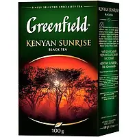 Чай кенийский черный байховый листовой Kenyan Sunrise Greenfield 100 г