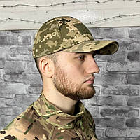 Тактическая военная кепка ЗСУ пиксель армейская, кепка бейсболка камуфляжная летняя пиксельная рип стоп ВСУ