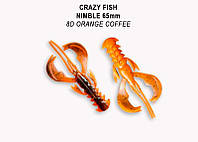 Съедобная силиконовая приманка Crazy Fish Nimble 2.5" 44-65-8d-6 кальмар для ловли окуня, щуки и судака