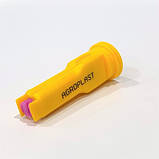 Розпилювач форсунки обприскувача інжекторний двохструменевий жовтий 02 Agroplast 8MS11002P2, фото 2