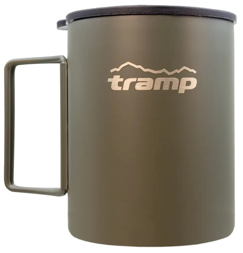 Термокухоль зі складаними ручками та кришкою-поїлкою Tramp UTRC-137, 400 мл (Olive)