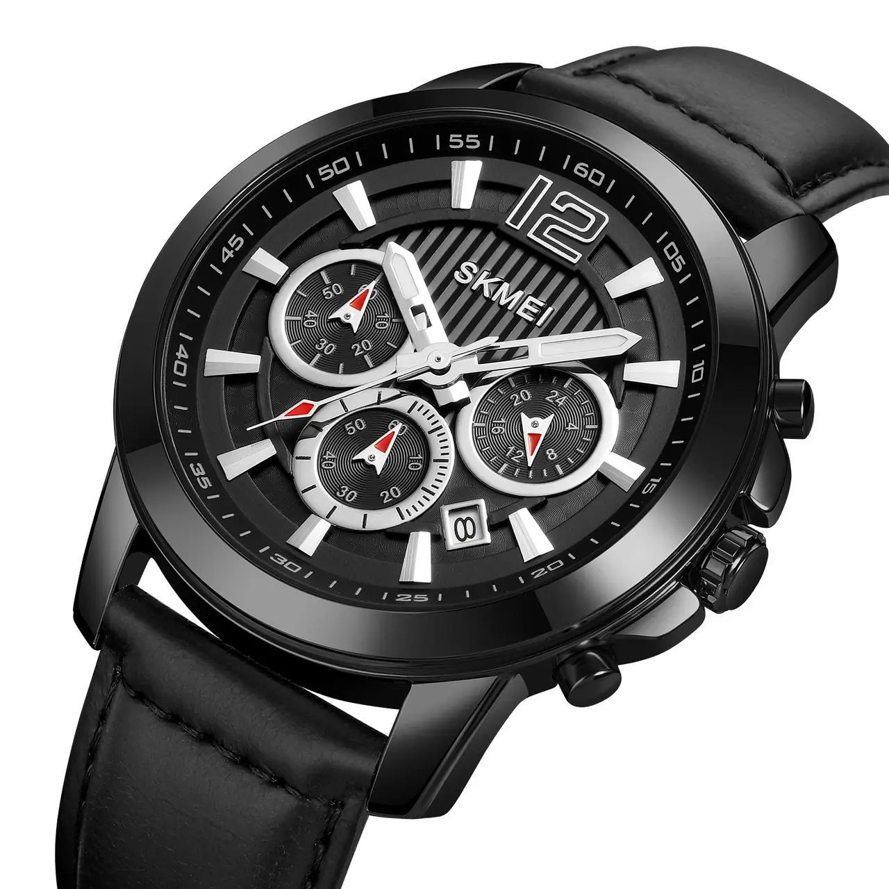 Чоловічий наручний годинник Skmei 1989 (Чорний), фото 1