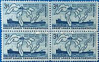 Блок марок США "Кораблів"