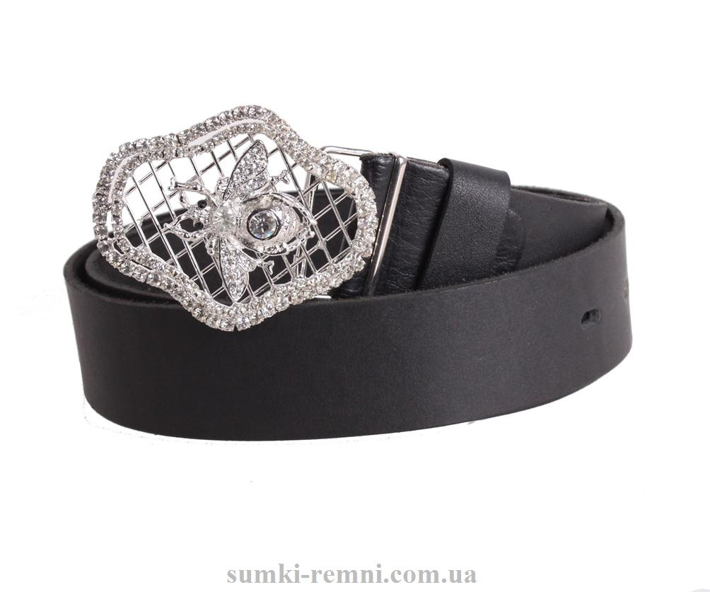 Жіночий ремінь з натуральної шкіри blx90446 чорний, фото 1