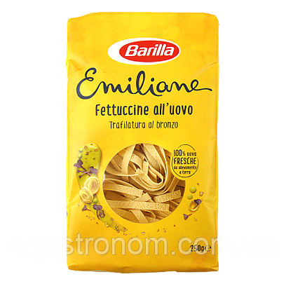 Макарони Барілла Фетучіні еміліане з яйцем Barilla fetutuccine emiliane all`uovo 250g 20шт/ящ (Код: 00-00005507)