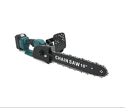 Акумуляторна ланцюгова пила з льодом індикатором Chain Saw 16<unk>, 36V, зарядна + 2 акумулятори, фото 2