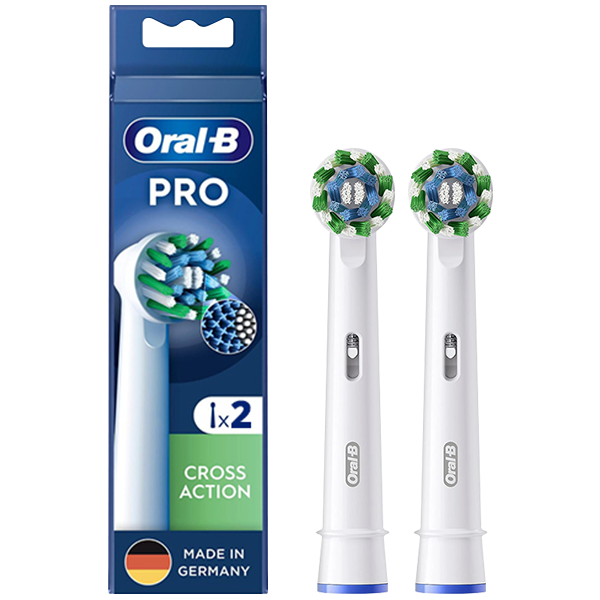 Насадки на зубні щітки Oral-B EB50RX Pro Cross Action White (2 шт.)