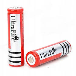 Акумулятор 18650, Ultra Fire, 6800 mAh (~800mAh), 3,7V, Червоний / Акумуляторна батарея