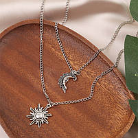 Парні кулони для закоханих сонце та місяць ажурні. Парні кулони для друзів. Біжутерія для двох на подарунок, фото 9