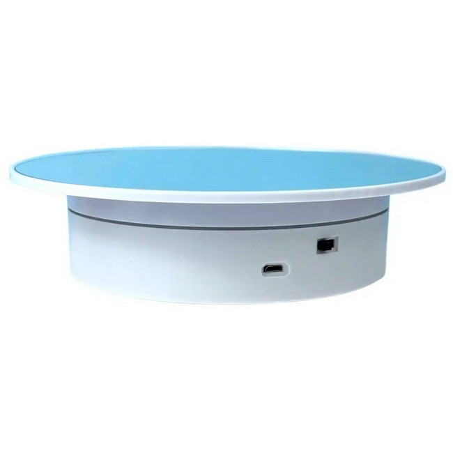 Поворотный стол для предметной съемки Electric Mirror Turntable 20 см White N - фото 1 - id-p2150582398