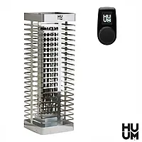 Электрокаменка HUUM STEEL 9 kW с выносным пультом HUUM LOCAL black