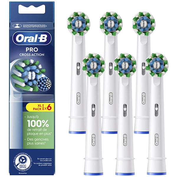 Насадки на зубні щітки Oral-B EB50RX Pro Cross Action White (6 шт.)