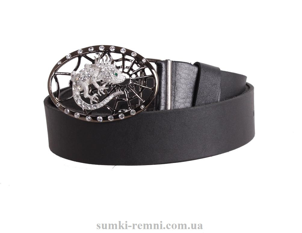 Жіночий ремінь з натуральної шкіри blx90449 чорний, фото 1